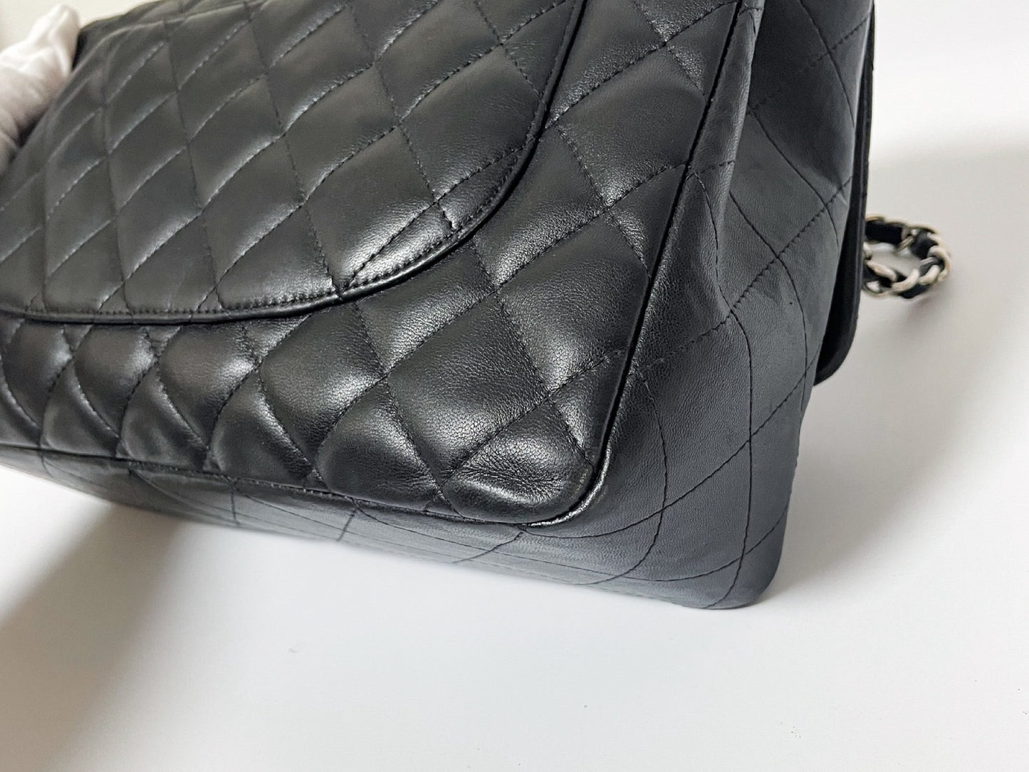 CHANEL Deca Matelasse 30 Lambskin Silver Hardware Seal Shoulder Bag