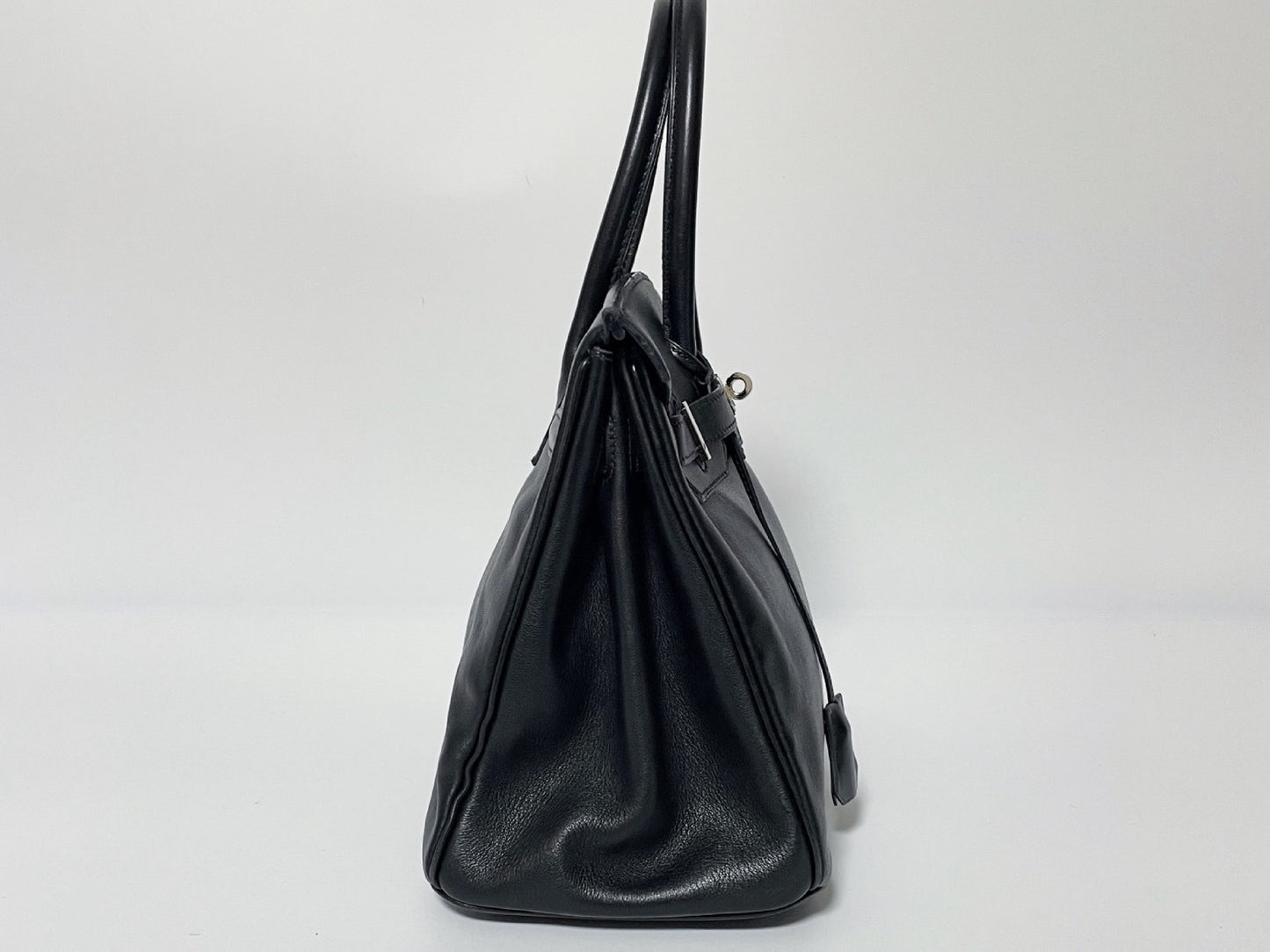 HERMES Birkin 30 Black Swift 97A □J Handbag