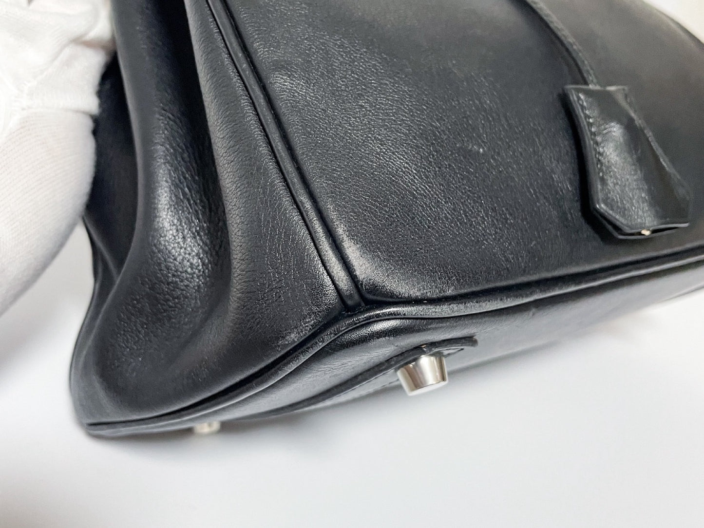 HERMES Birkin 30 Black Swift 97A □J Handbag