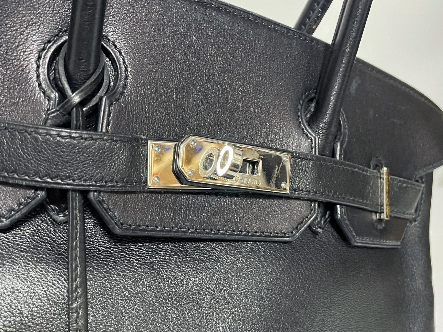HERMES Birkin 30 Black Swift 97A □J Handbag