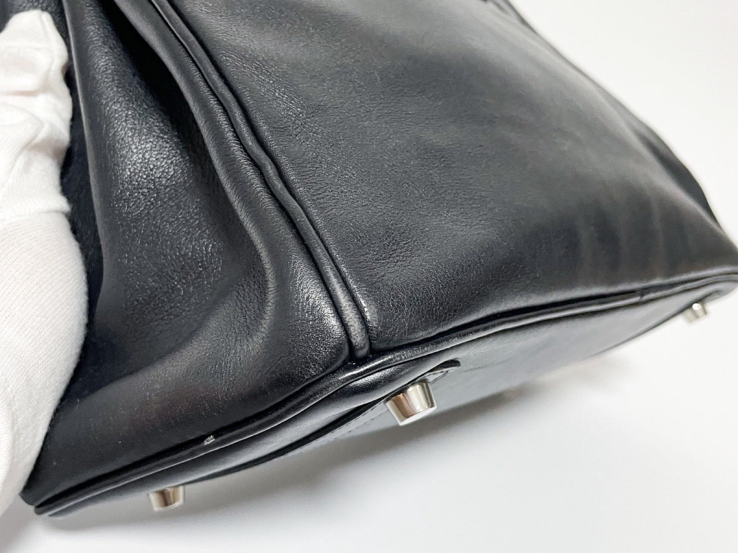 HERMES Birkin 30 Black Swift 97A □J Handbag