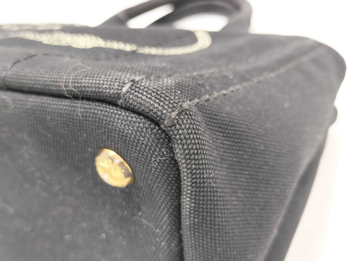 PRADA Canapa 2-way bag, black handbag