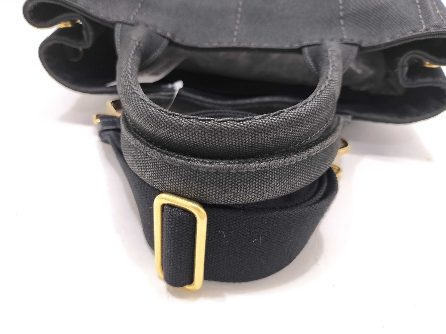PRADA Canapa 2-way bag, black handbag
