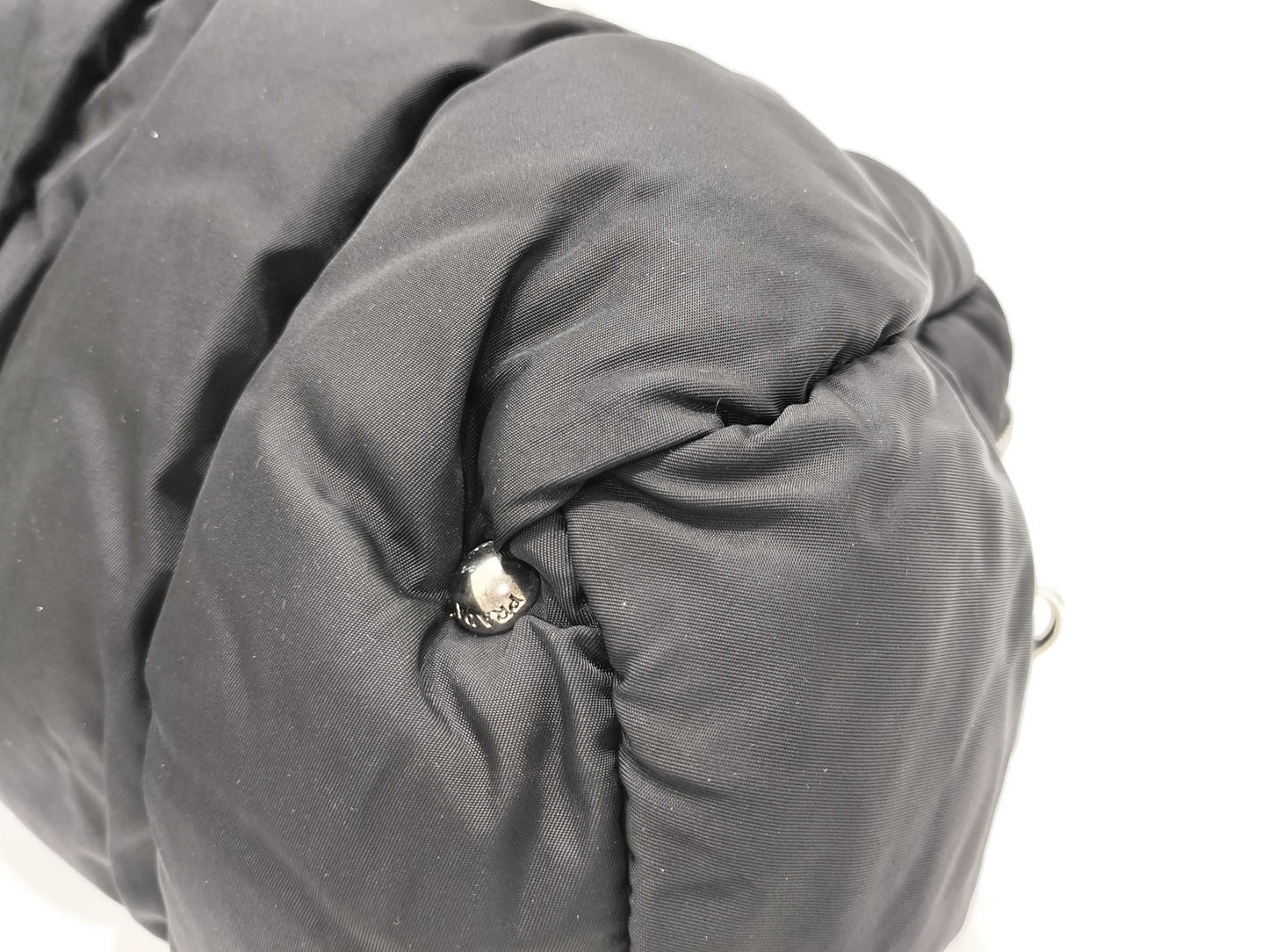 PRADA Nylon Bomber 2-way Bag Black Nylon Handbag