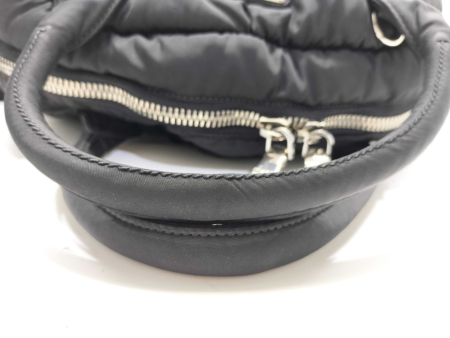 PRADA Nylon Bomber 2-way Bag Black Nylon Handbag