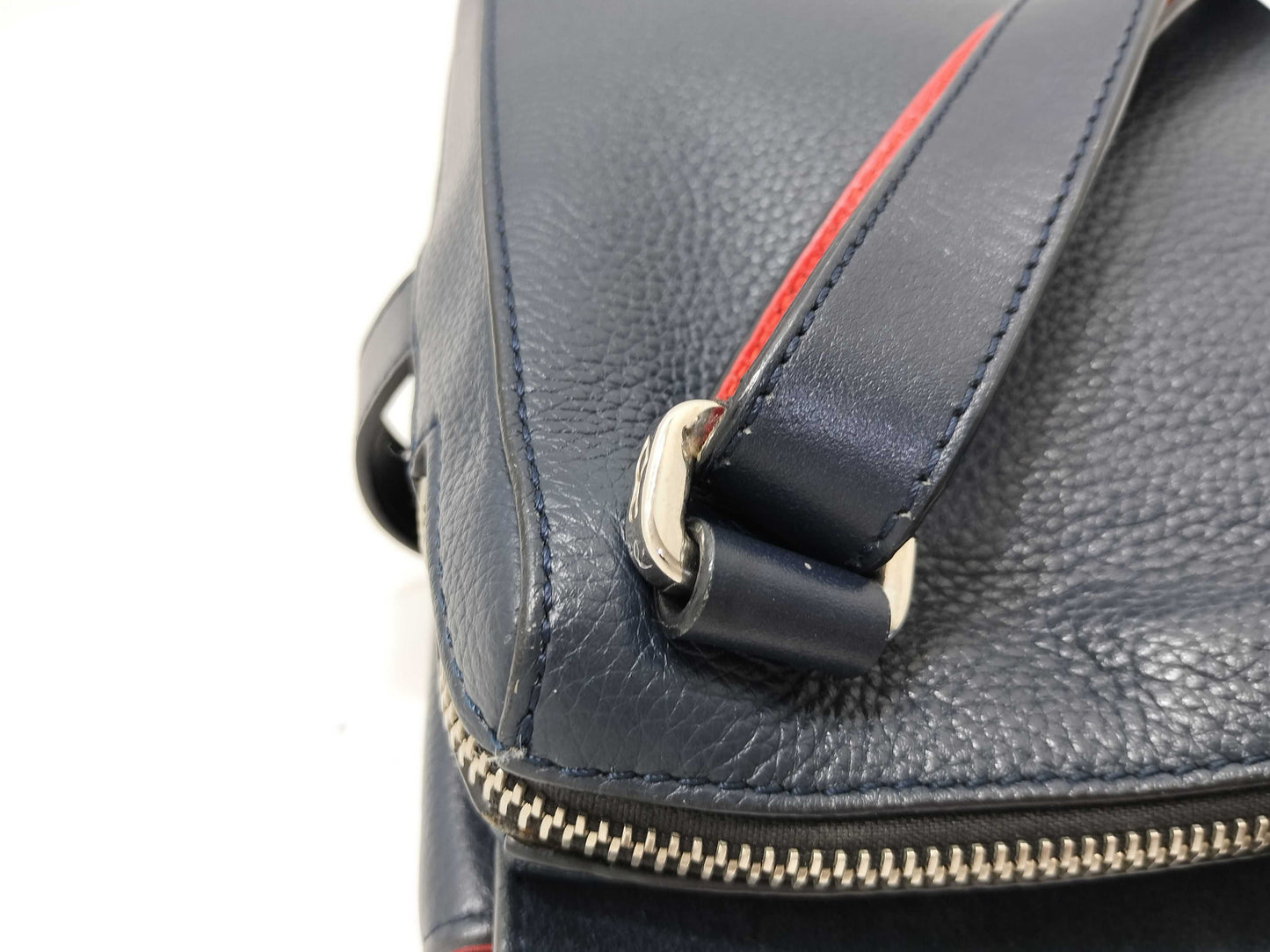 Christian Louboutin Bench Reporter Shoulder Bag, Studded Leather, Navy