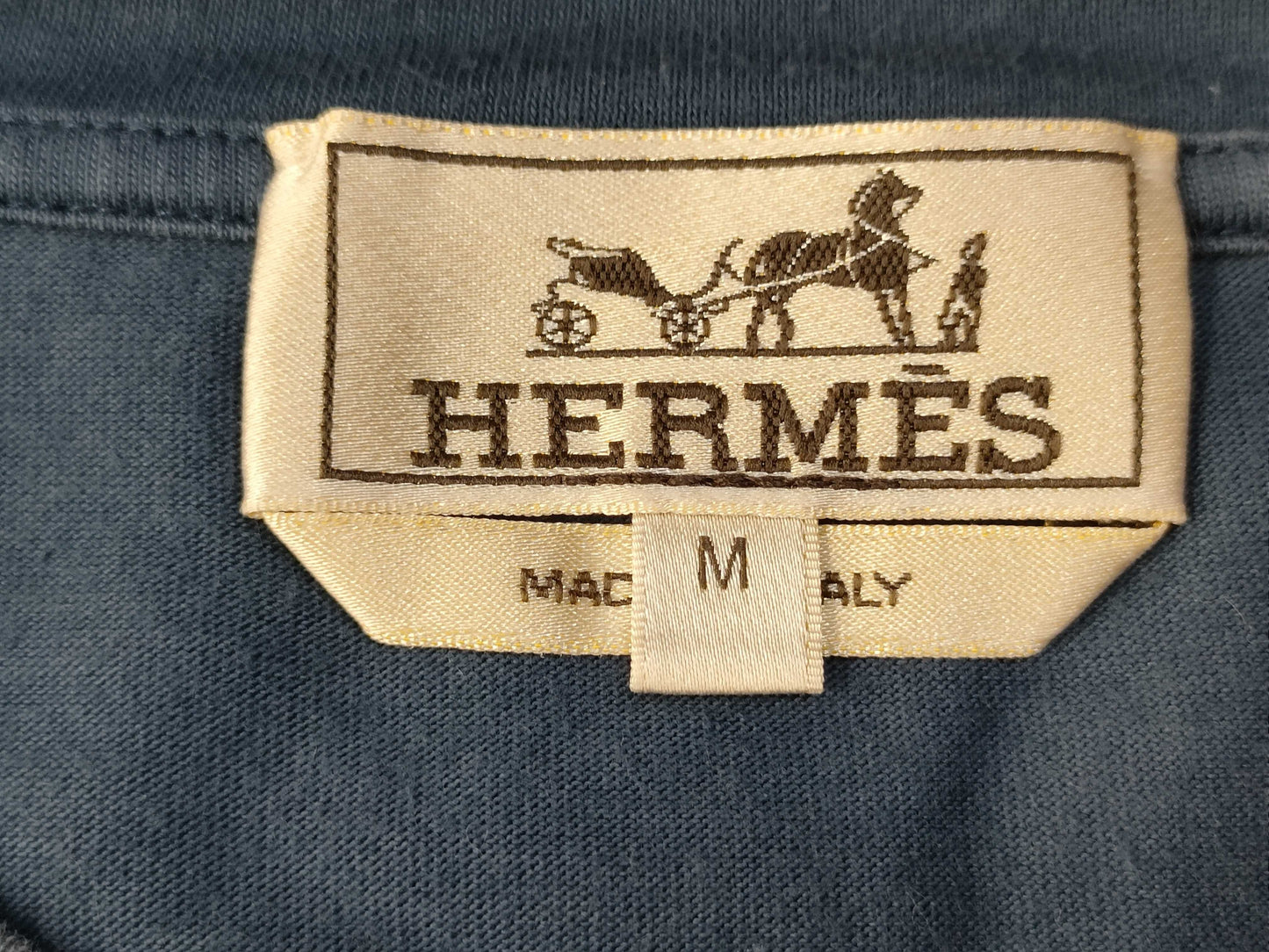 HERMES Hello Mr. Falier T-shirt Navy M T-shirt