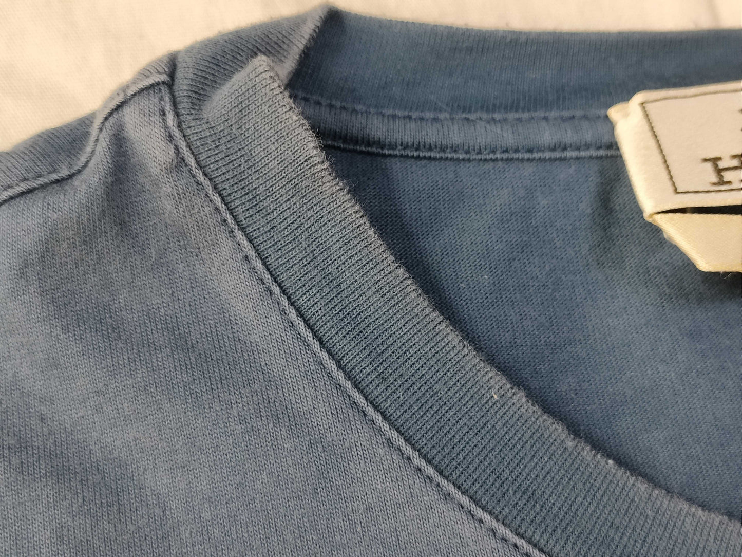 HERMES Hello Mr. Falier T-shirt Navy M T-shirt