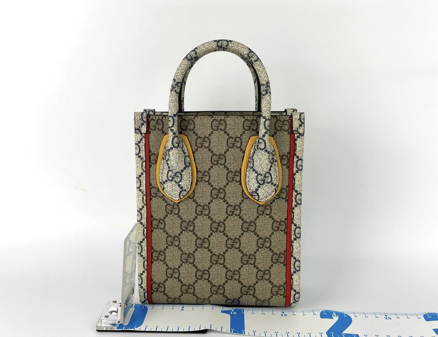 GUCCI GG Supreme PVC and Leather 2-Way Shoulder Bag, Multicolor, 699406