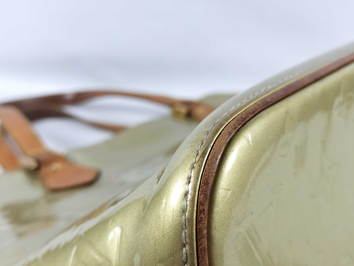 LOUIS VUITTON TH0091 Vernis LOUIS VUITTON M91303 Vernis Houston Tote Bag