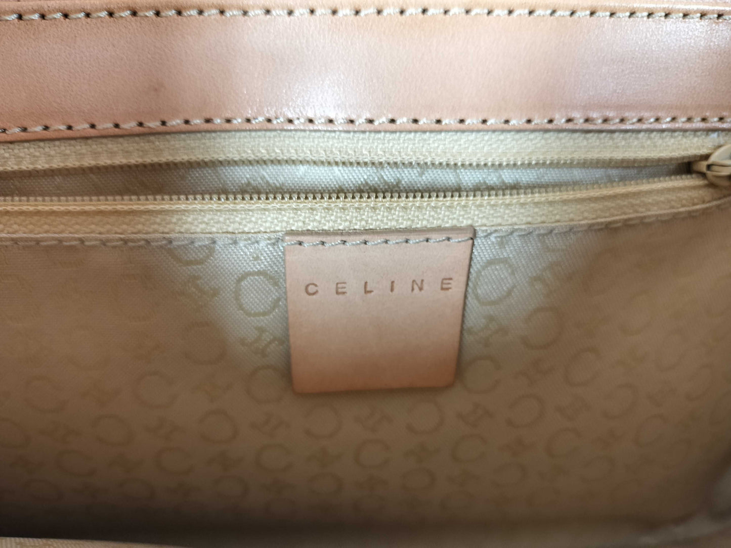 CELINE C Macadam Suede Shoulder Bag