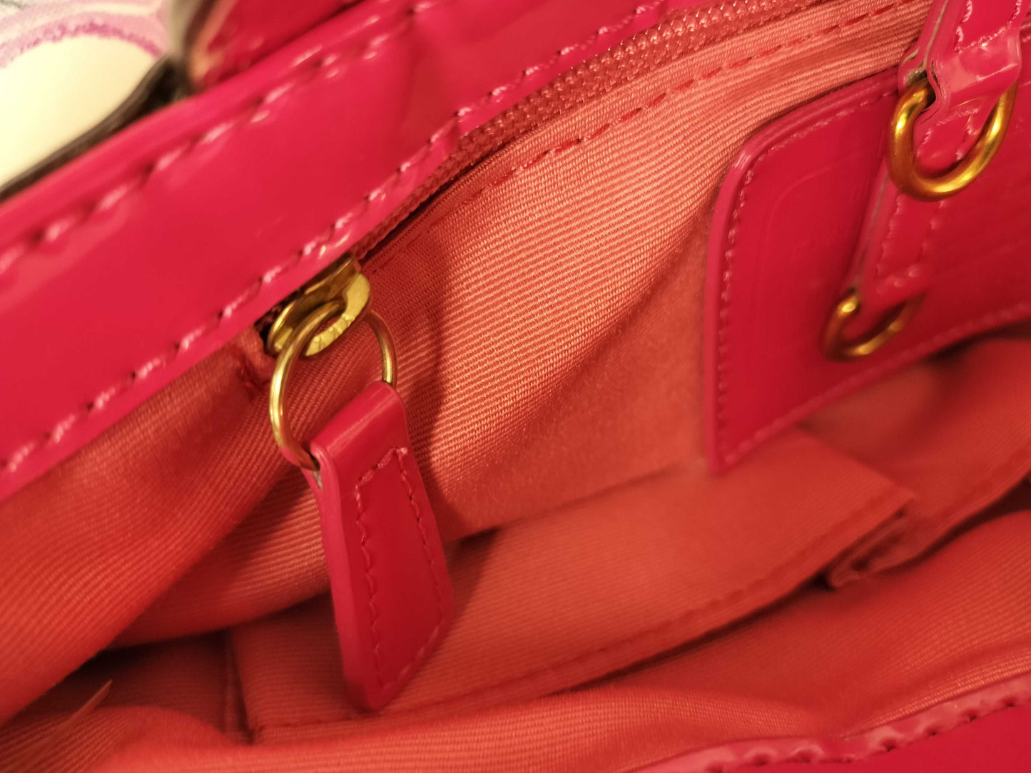 COACH COACH handbag pink floral print handbag