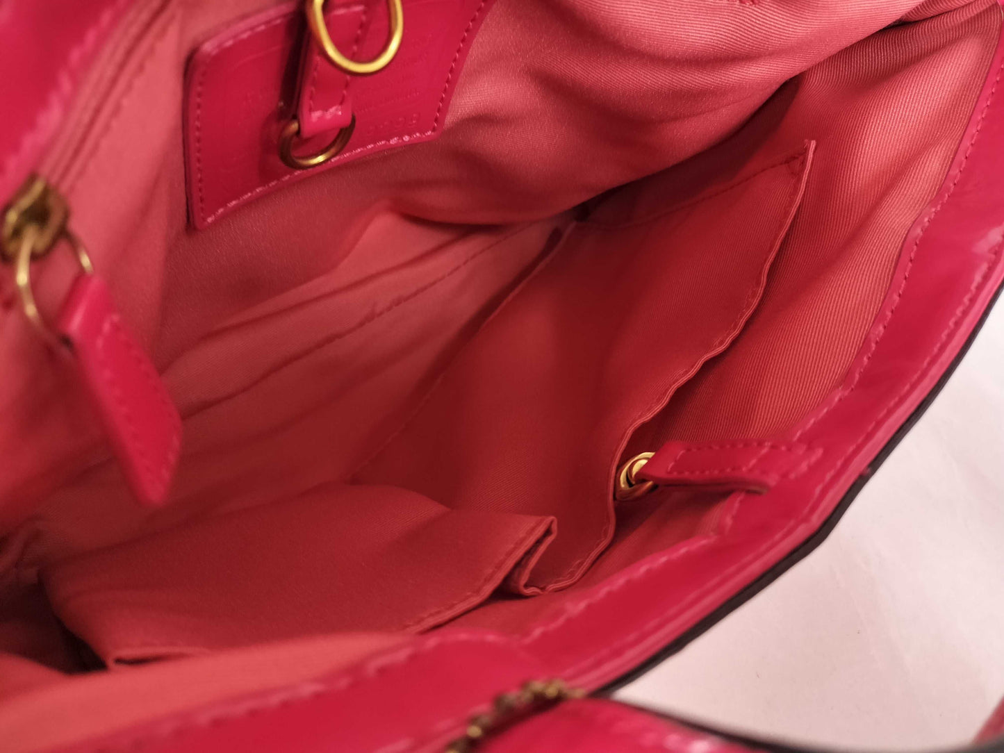 COACH COACH handbag pink floral print handbag