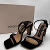 Sergio Rossi Black Polka Dot Mules, Size 36, Box and Bag Included