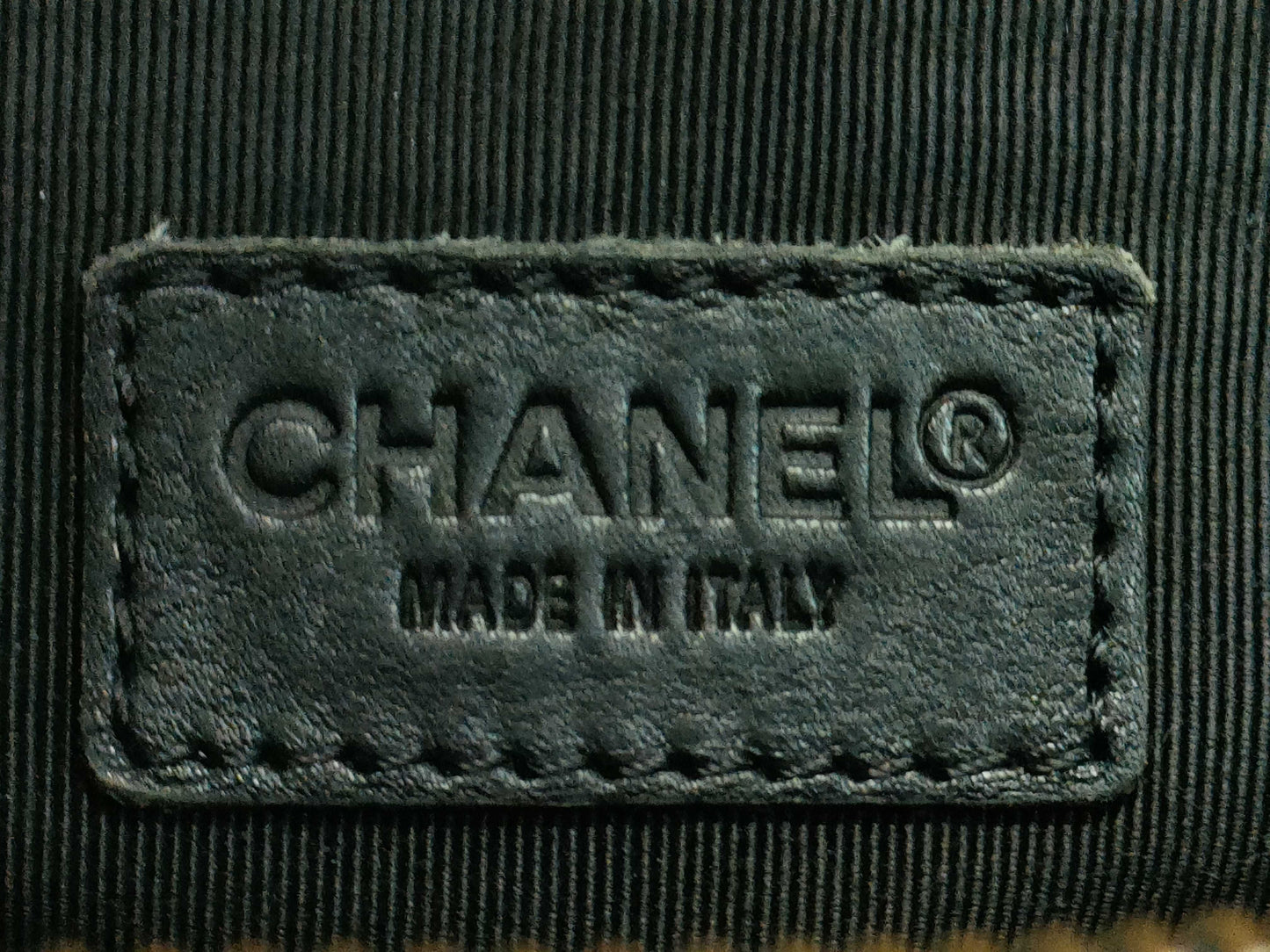 CHANEL Wild Stitch Coco Mark Boston Bag with Seal, Card, and Pouch