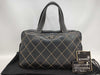 CHANEL Wild Stitch Coco Mark Boston Bag with Seal, Card, and Pouch