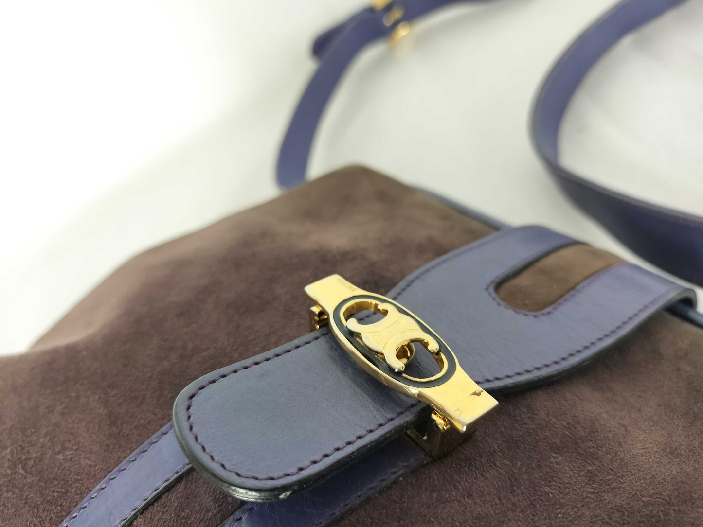 CELINE CELINE Suede Triomphe Shoulder Bag Shoulder Bag