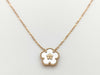 Van Cleef & Arpels Lucky Spring Mother of Pearl Necklace in PG and Au750, 5.3g