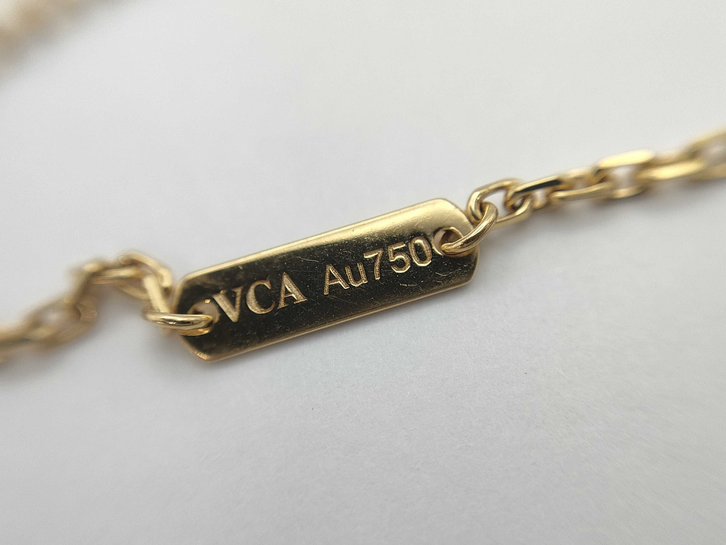 Van Cleef & Arpels Papillon Turquoise 1PD Yellow Gold Au750 6.5g Necklace