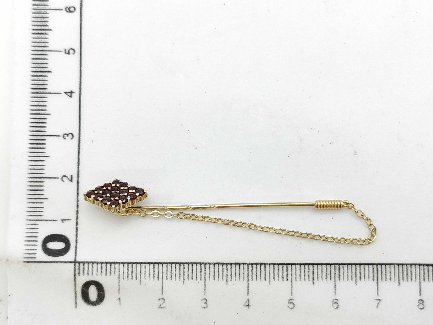 Garnet 585 2.4g Tie Pin/Cufflinks