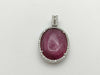 Pink tourmaline 19.40ct D0.45ct K18WG 9.1g pendant top