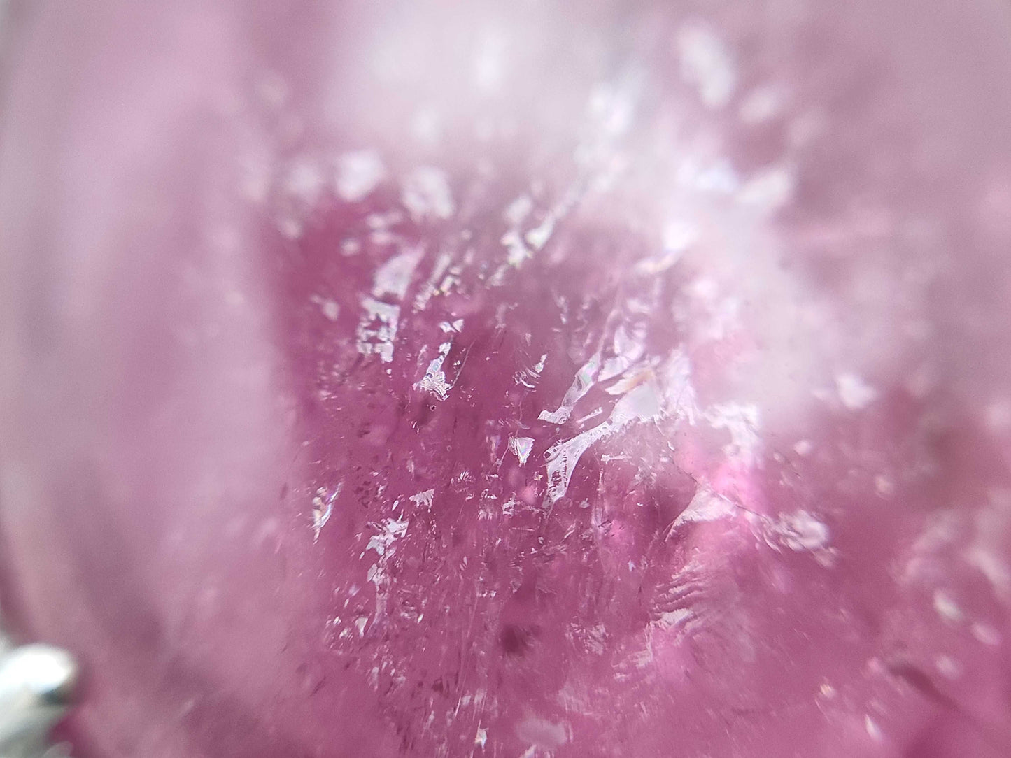 Pink tourmaline 19.40ct D0.45ct K18WG 9.1g pendant top