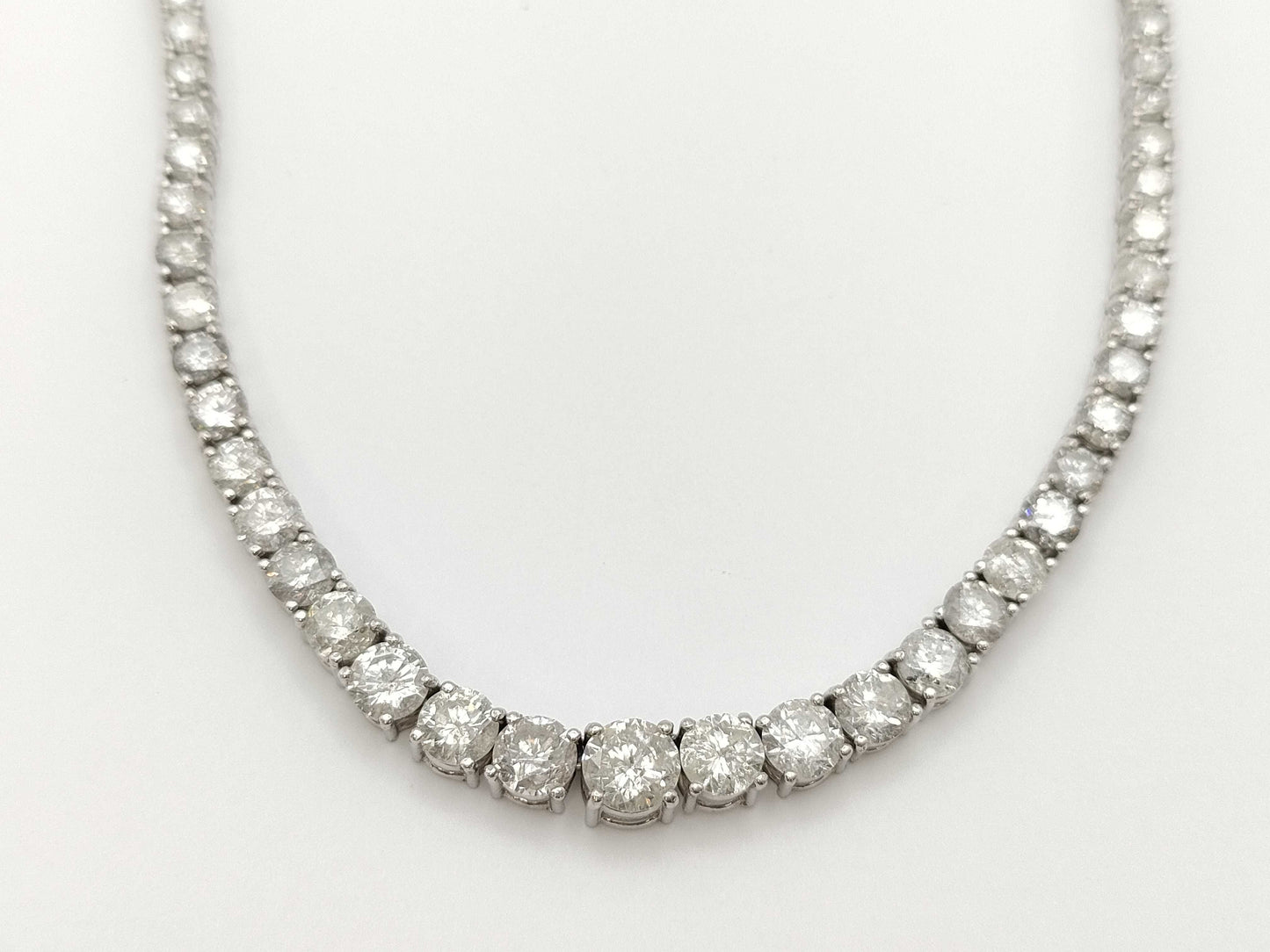 D15.12ct Pt900/K18WG 24.9g Necklace