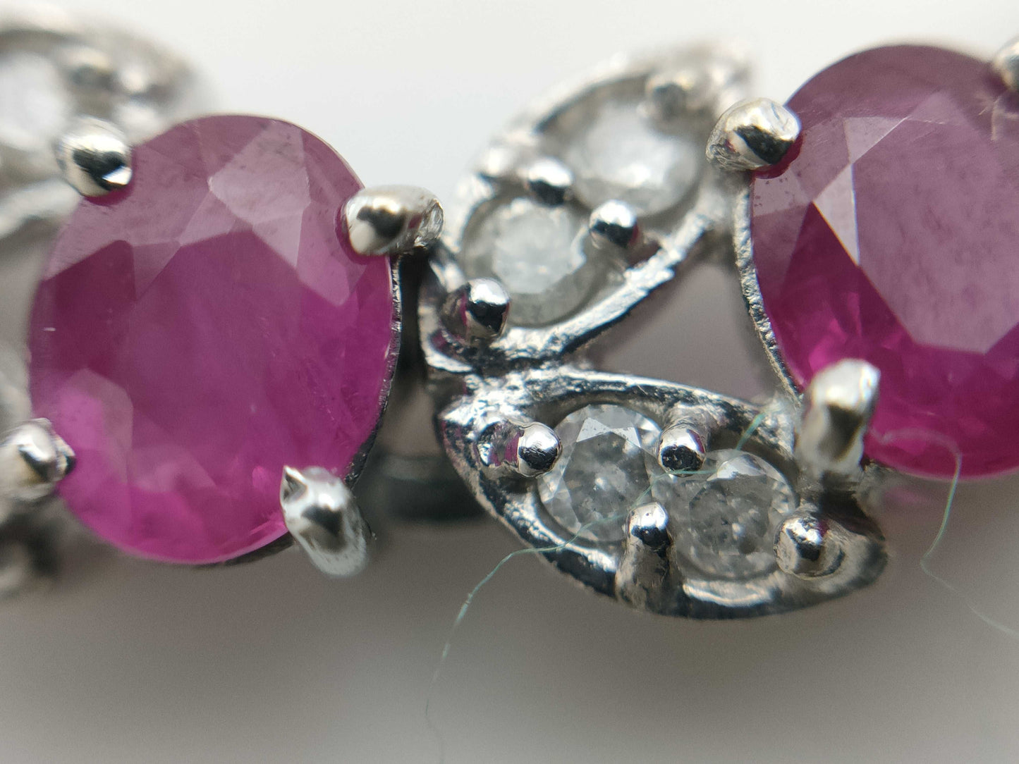 R5.86ct D1.00ct K18WG 16.1g Bracelet/Bangle