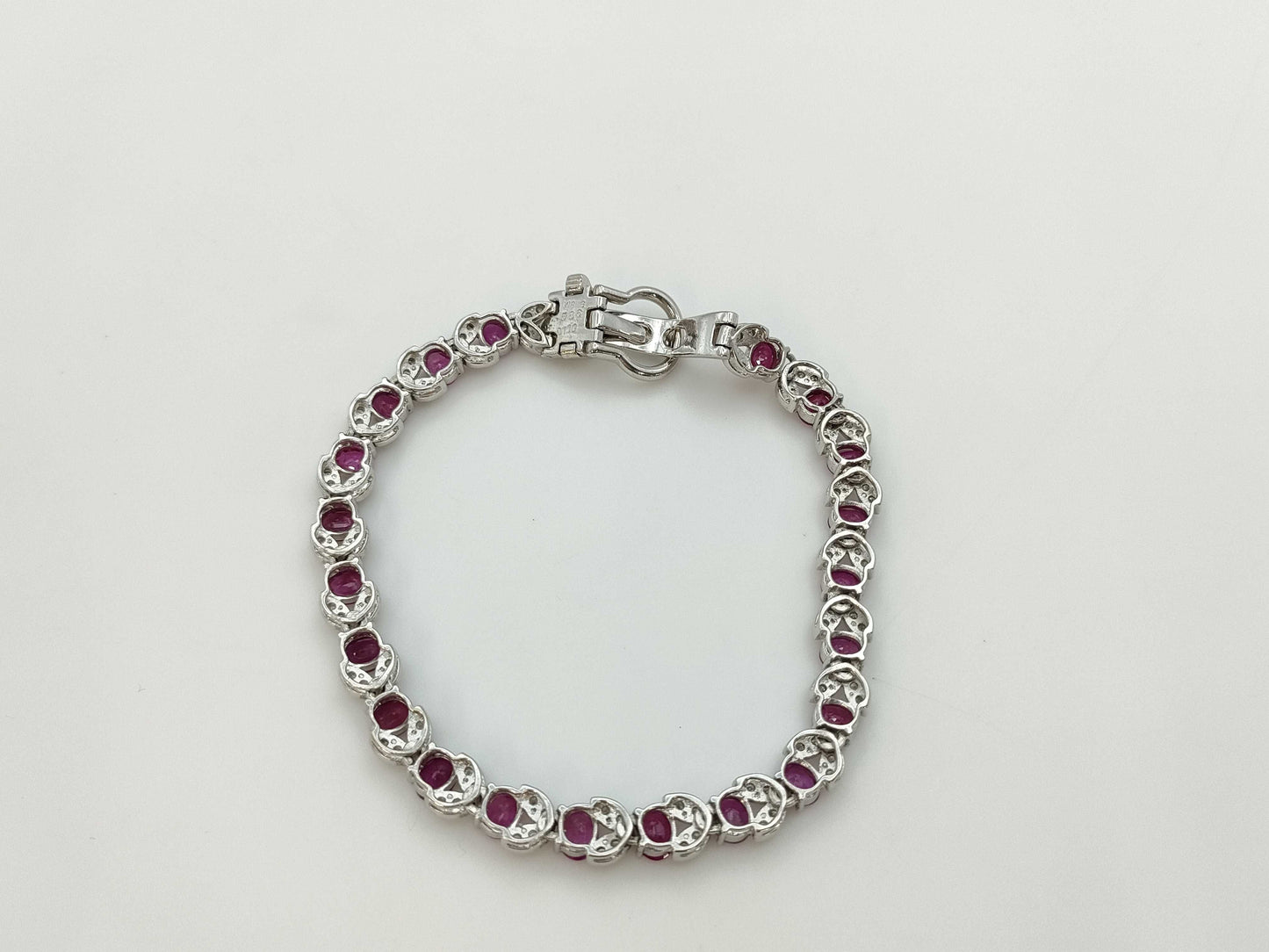 R5.86ct D1.00ct K18WG 16.1g Bracelet/Bangle