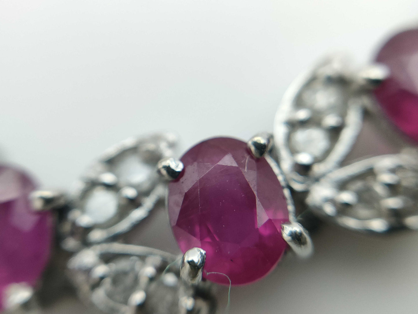 R5.86ct D1.00ct K18WG 16.1g Bracelet/Bangle