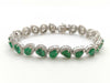 E12.69ct D3.09ct K18WG 20.6g Bracelet/Bangle