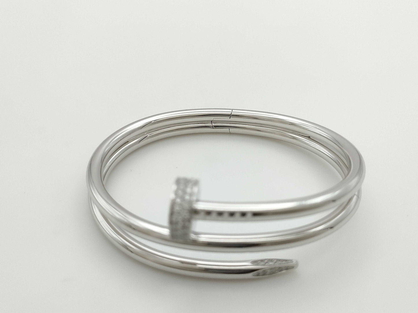 Cartier Juste un Clou #15 Diamond WG Au750 55.2g Bracelet/Bangle
