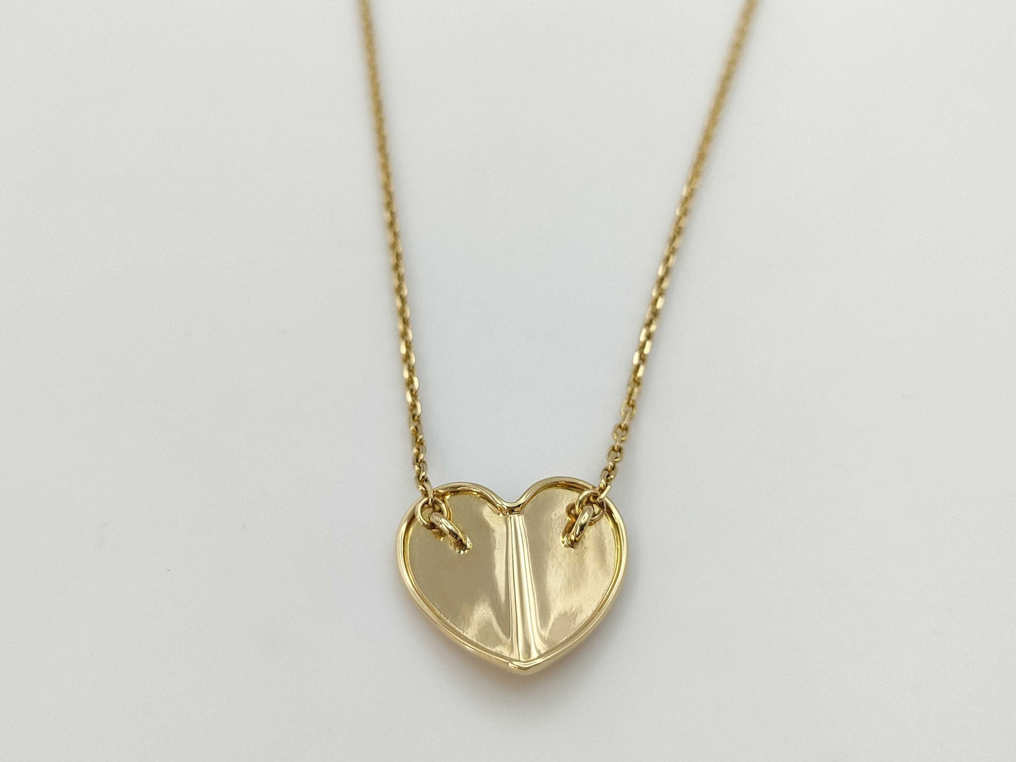 Van Cleef & Arpels Frivole Heart Necklace in Yellow Gold 750, 5.7g