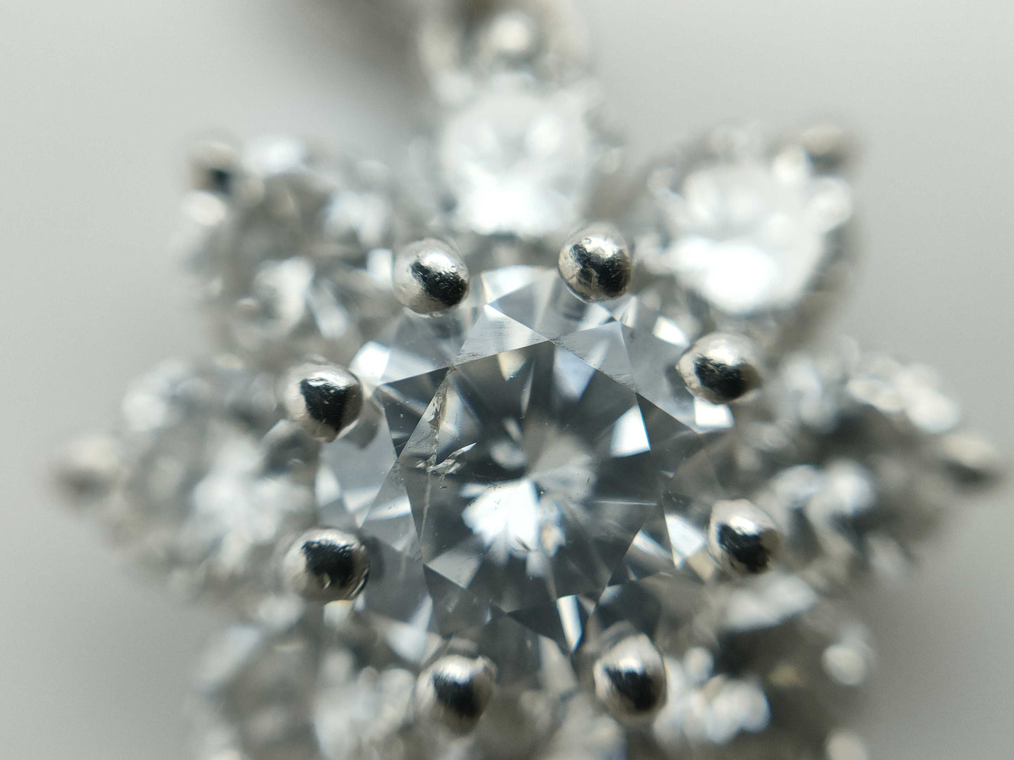 D 0.76ct FD 1.34ct PT900 3.6g Pendant Top
