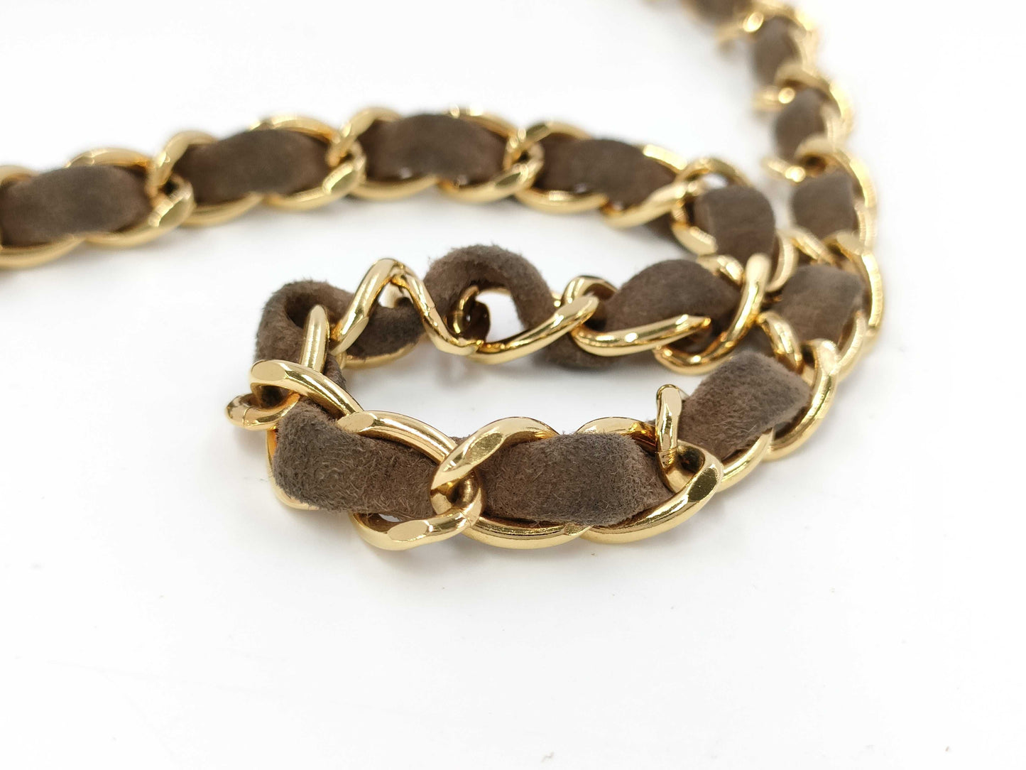 CHANEL Chain Shoulder Suede Shoulder Bag