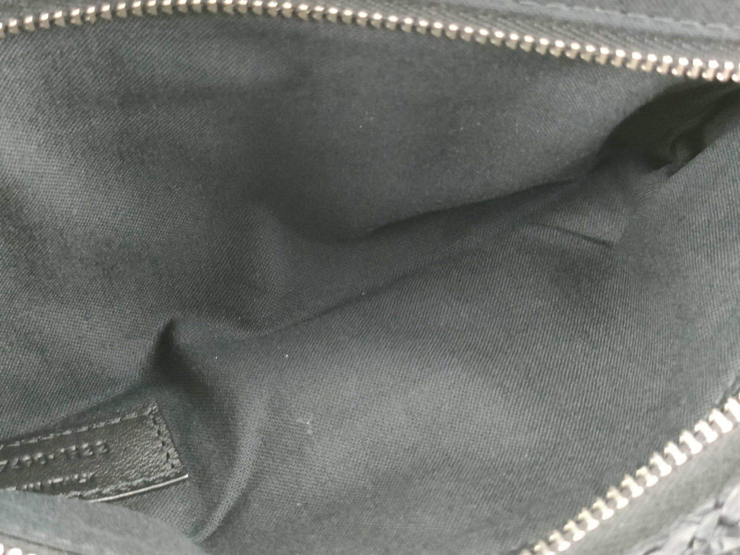 SAINT LAURENT Unused Raffia Shoulder Bag
