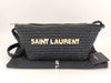 SAINT LAURENT Unused Raffia Shoulder Bag