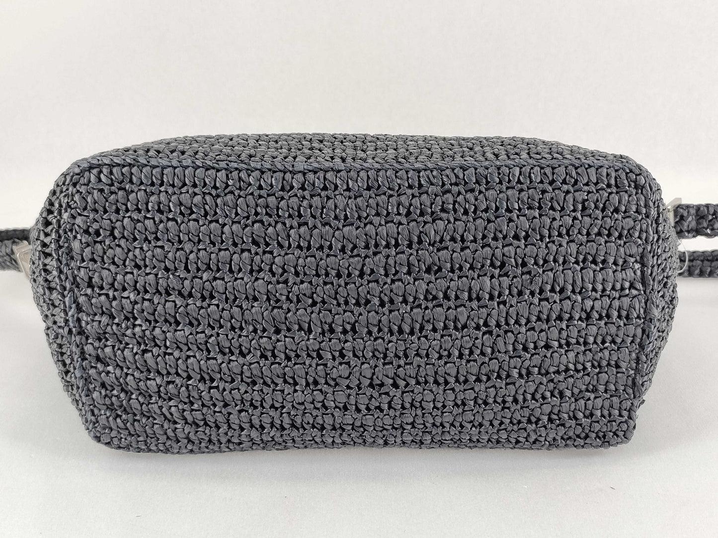 SAINT LAURENT Unused Raffia Shoulder Bag