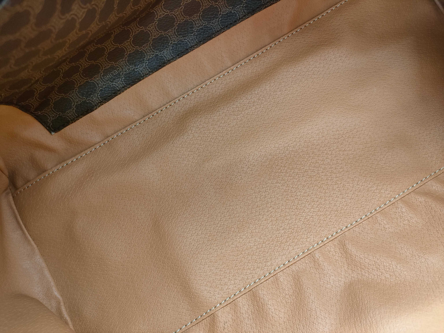 CELINE Triomphe Macadam Boston Bag