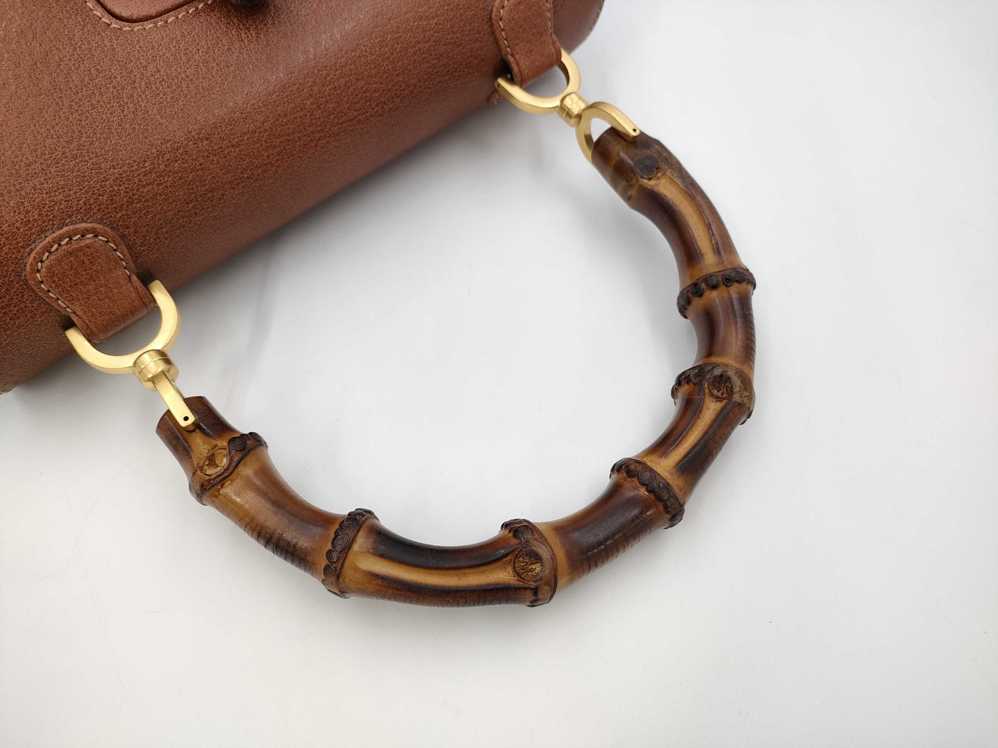 GUCCI Bamboo Shoulder Bag Leather Shoulder Bag
