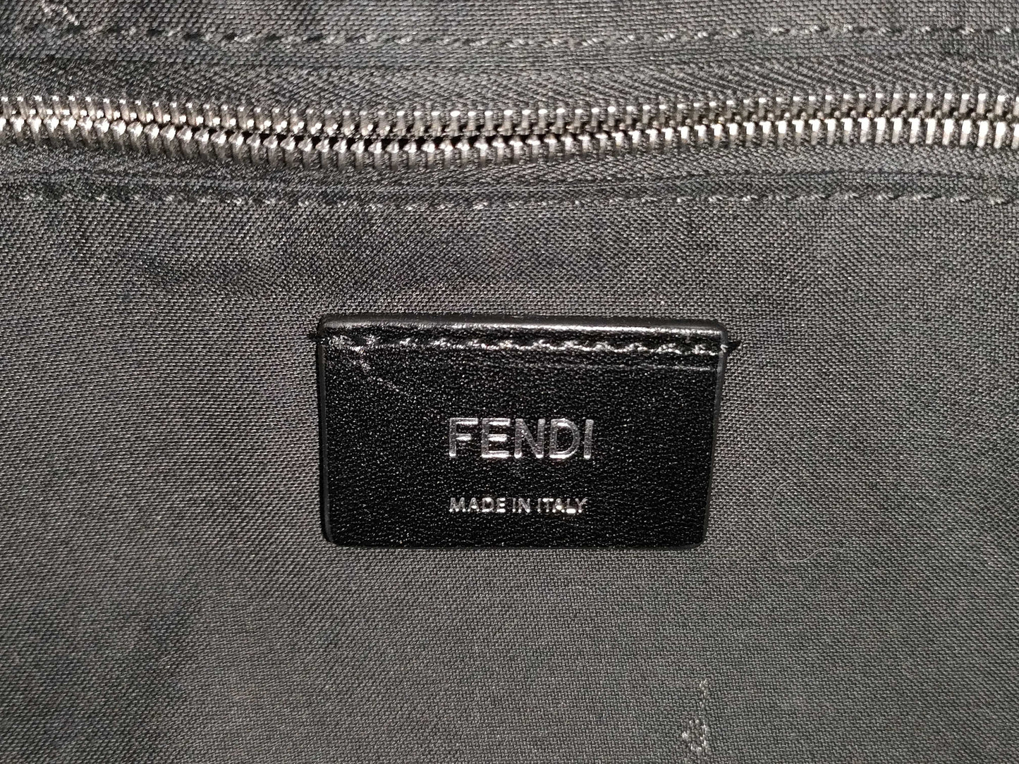 FENDI Zucca Shoulder Bag Leather Shoulder Bag