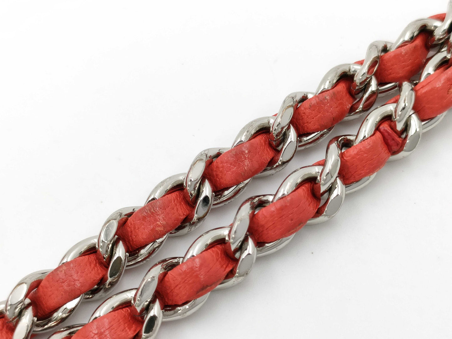 CHANEL Matelasse Shoulder Bag Red Shoulder Bag