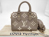 CHANEL Monogram Empreinte Speedy Bandouliere 20 Handbag Handbag