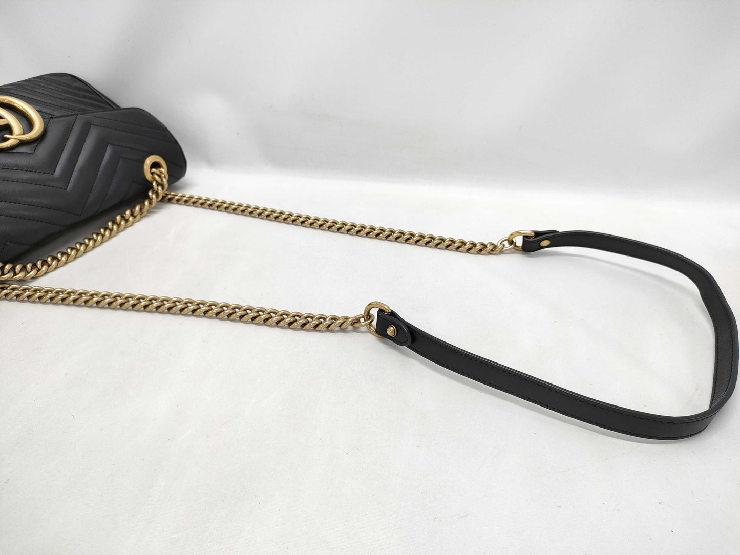 GUCCI GG Marmont Shoulder Bag 443497 Black