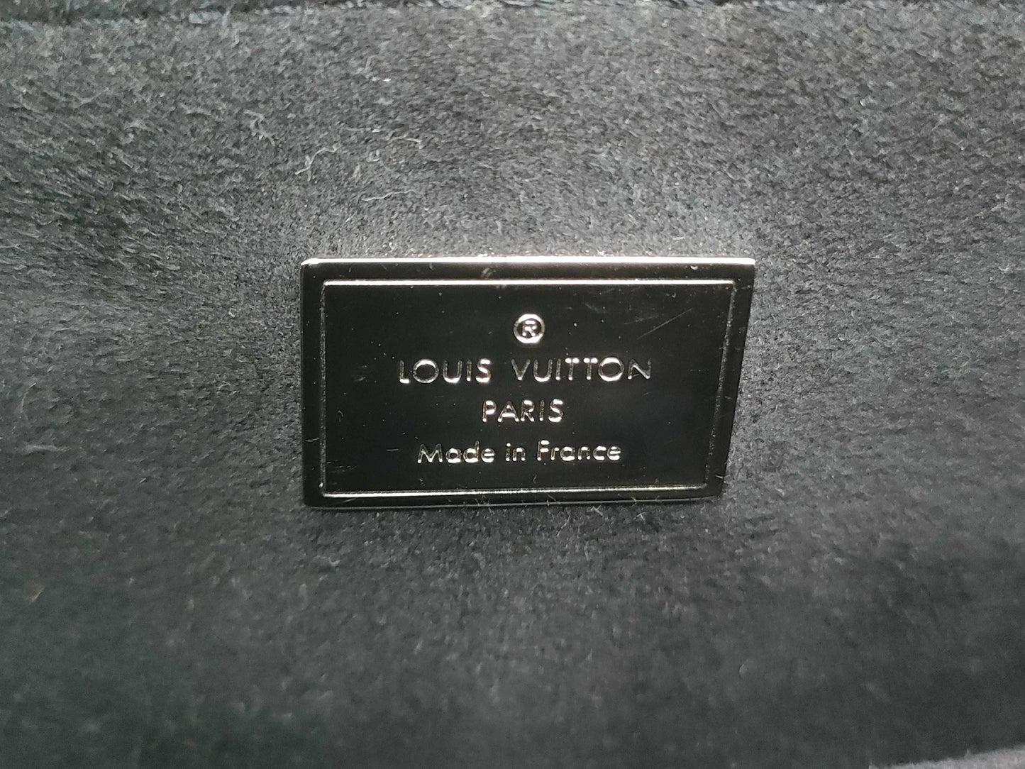 LOUIS VUITTON Vernis x Monogram Hot Springs M55769 SR0280 Black x Brown RFID Enabled Backpack