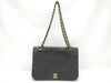 CHANEL Matelasse Lambskin Single Flap Single Chain Bag in Black with Gold Hardware, Shoulder Bag