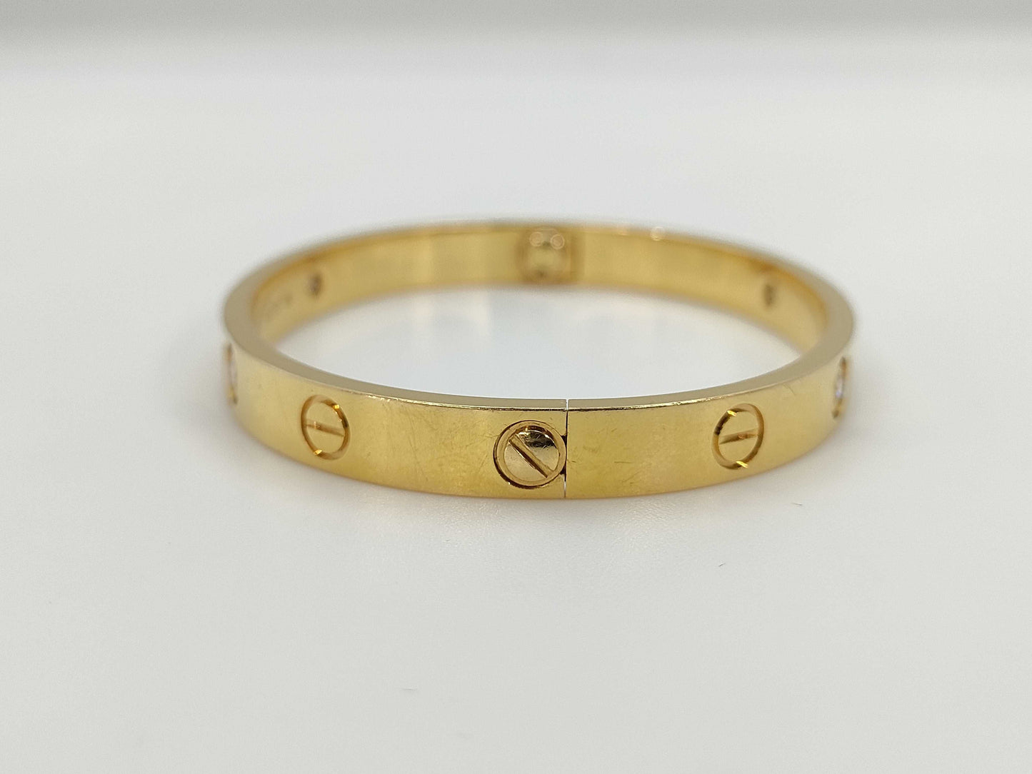 Cartier New Love Bracelet #16 4PD YG Au750 30.4g Bracelet/Bangle