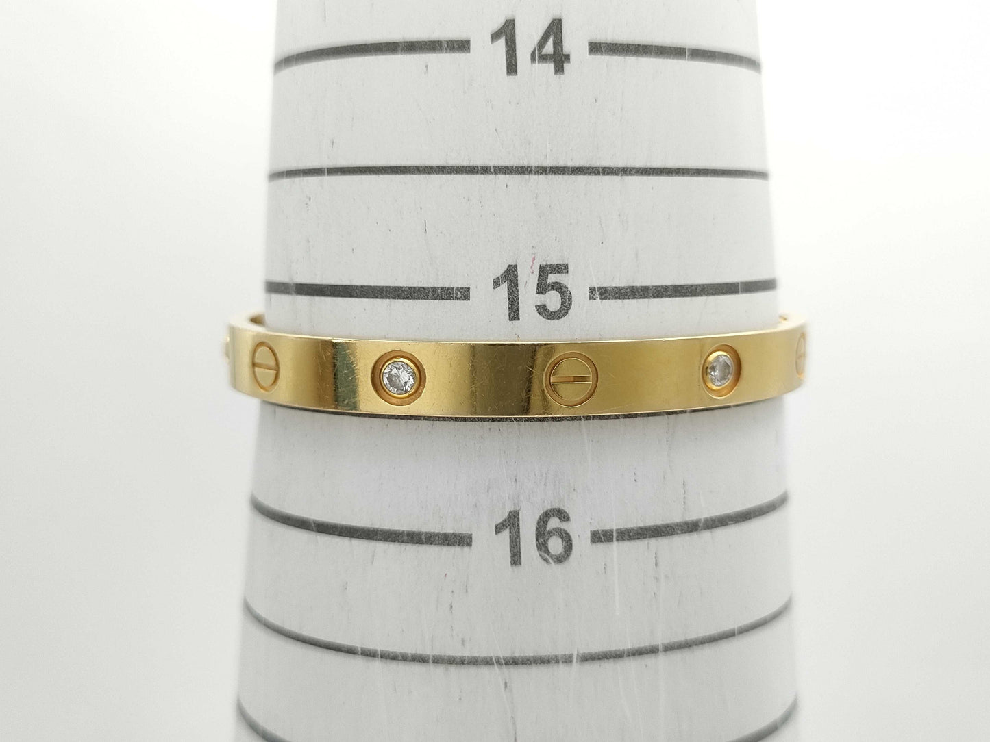 Cartier New Love Bracelet #16 4PD YG Au750 30.4g Bracelet/Bangle