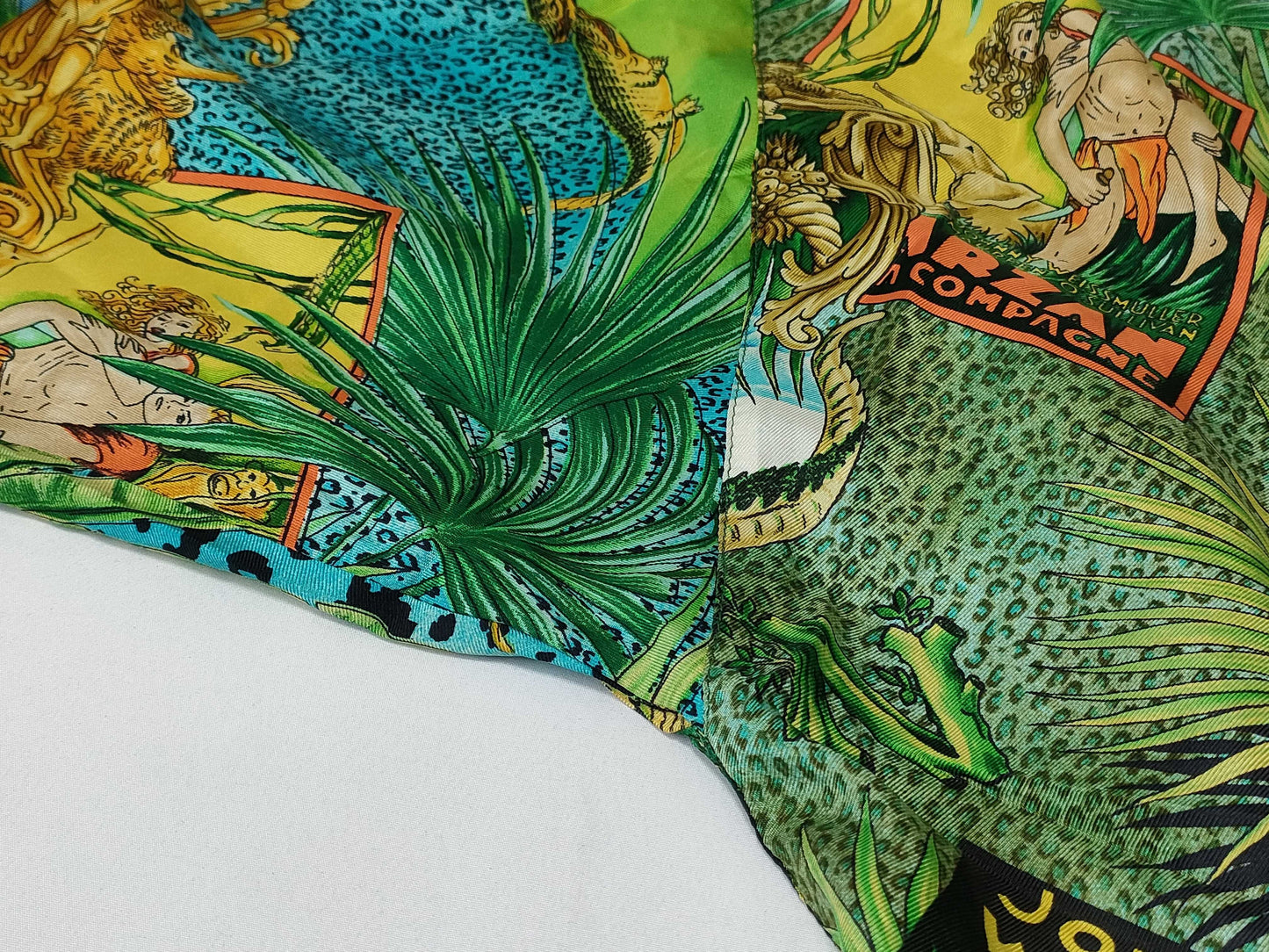 VERSACE Vintage Tarzan Jungle Print Silk Shirt