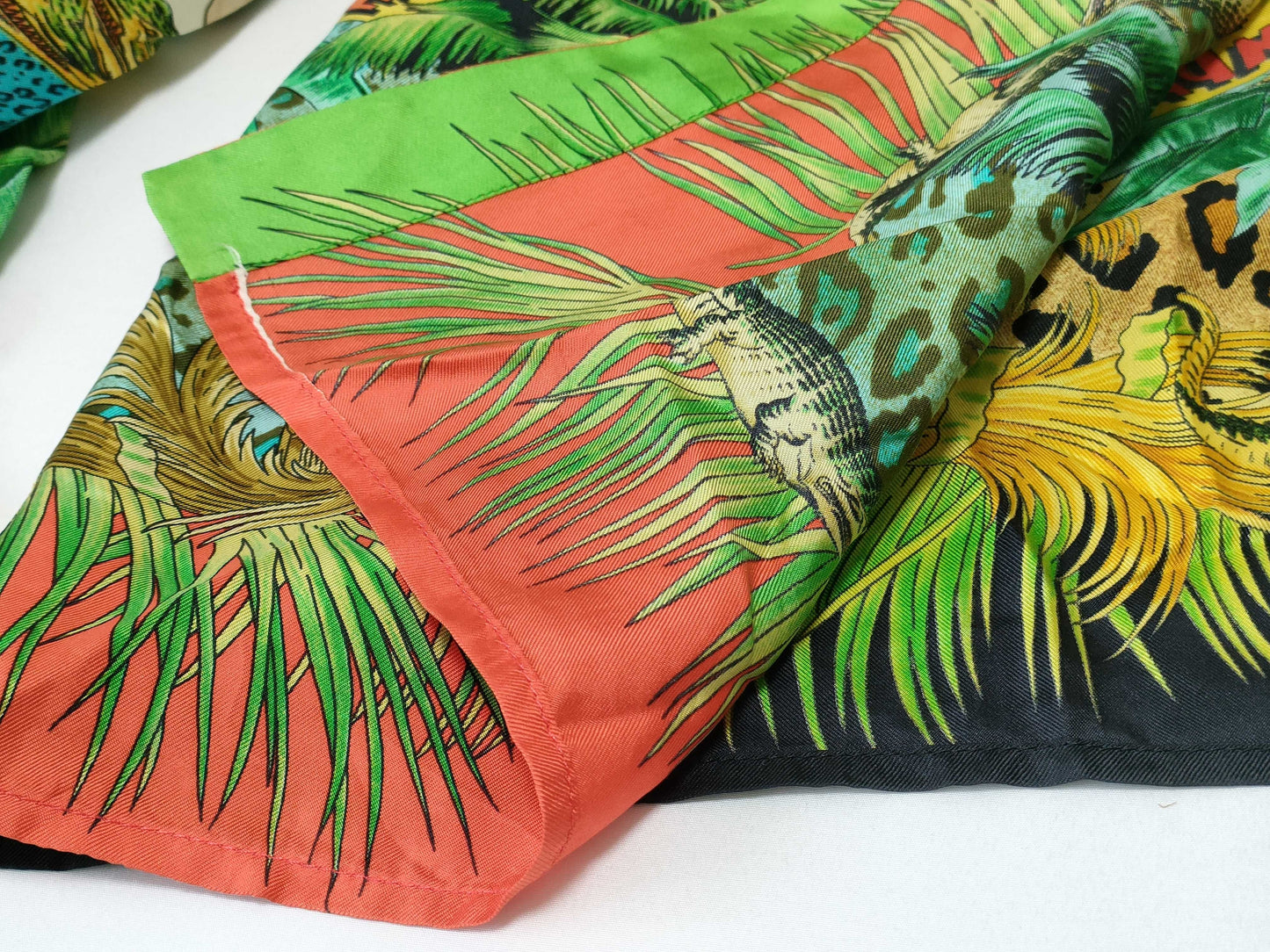 VERSACE Vintage Tarzan Jungle Print Silk Shirt